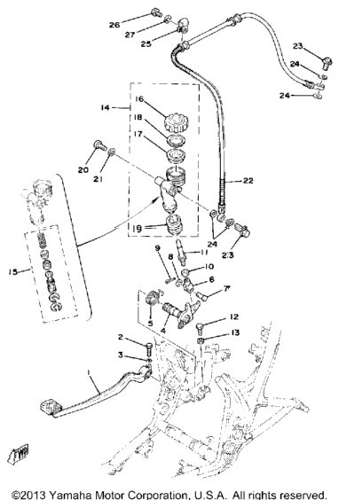 Brake Pedal-Rear Master Cylinder