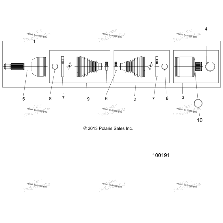 Drive Train, Rear Drive Shaft