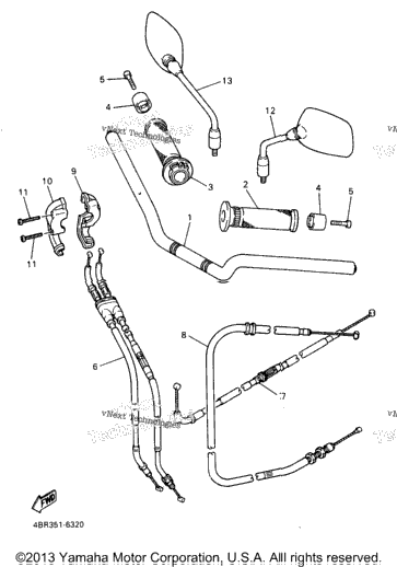 Steering Handle Cable