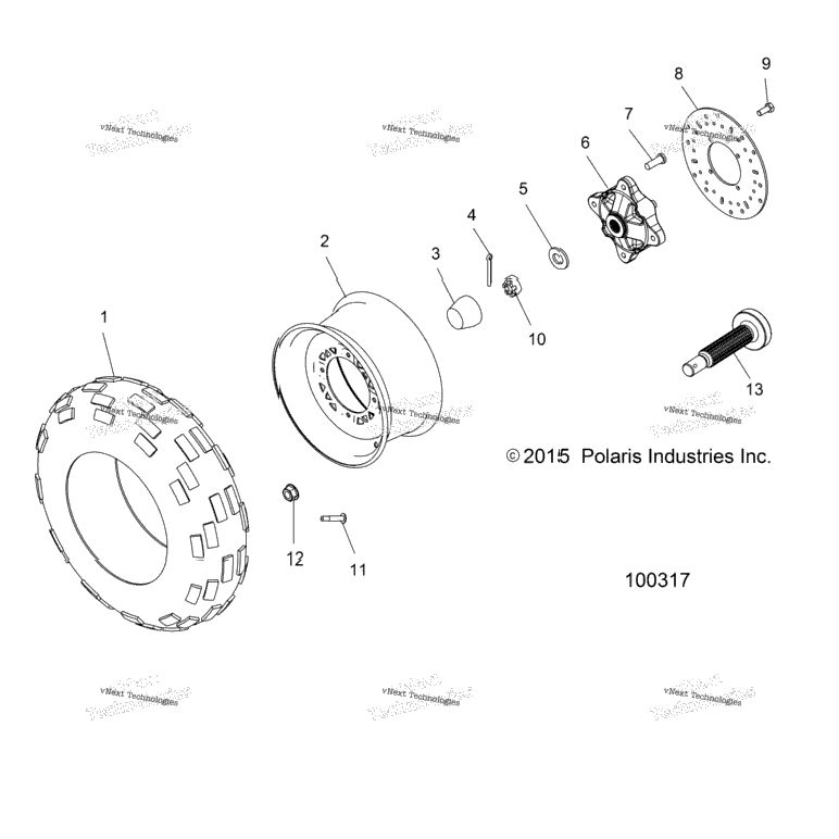 Wheels, Front Tire & Brake Disc