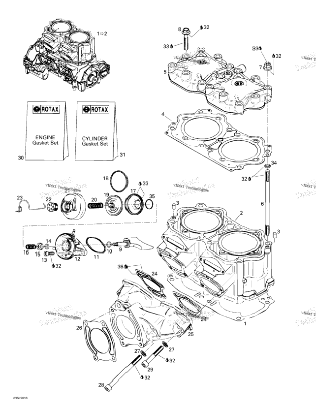 Cylinder, Exhaust Manifold