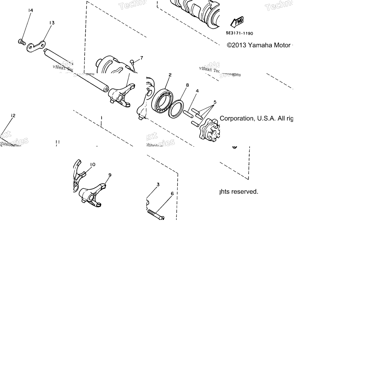 Shift Cam Shift Fork