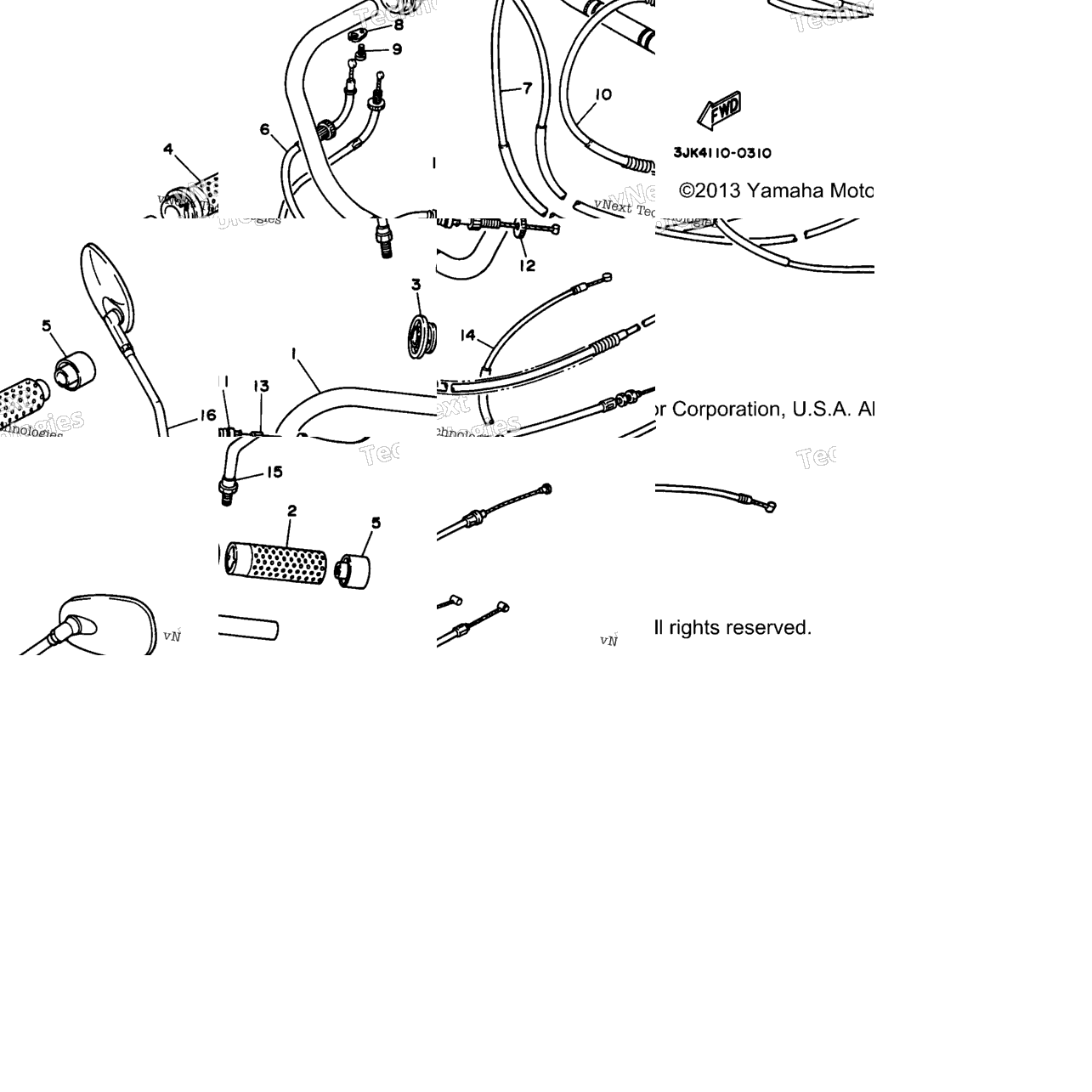 Steering Handle Cable