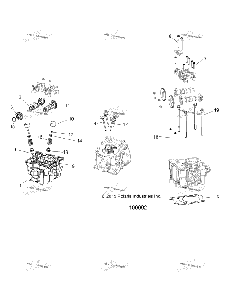 Engine, Cylinder Head, Cams & Valves