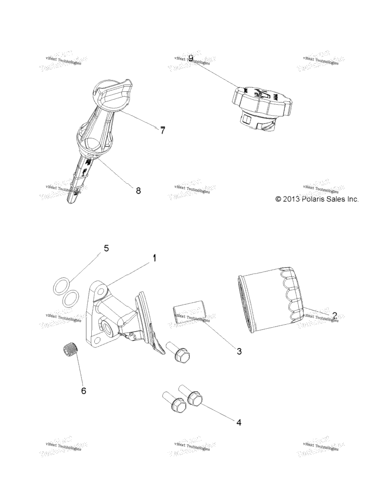 Engine, Oil Filter & Dipstick