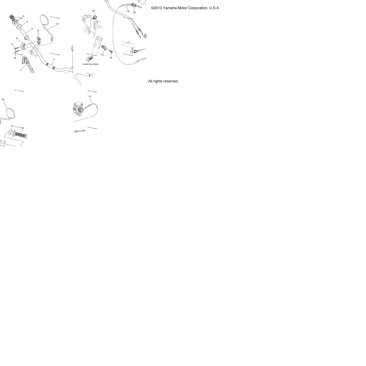Steering Handle Cable