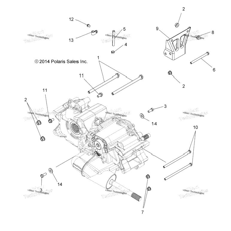 Drive Train, Main Gearcase Mounting