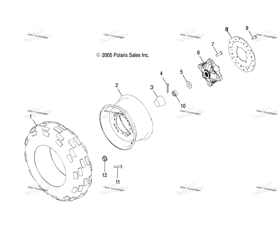 Wheels, Front Tire & Brake Disc