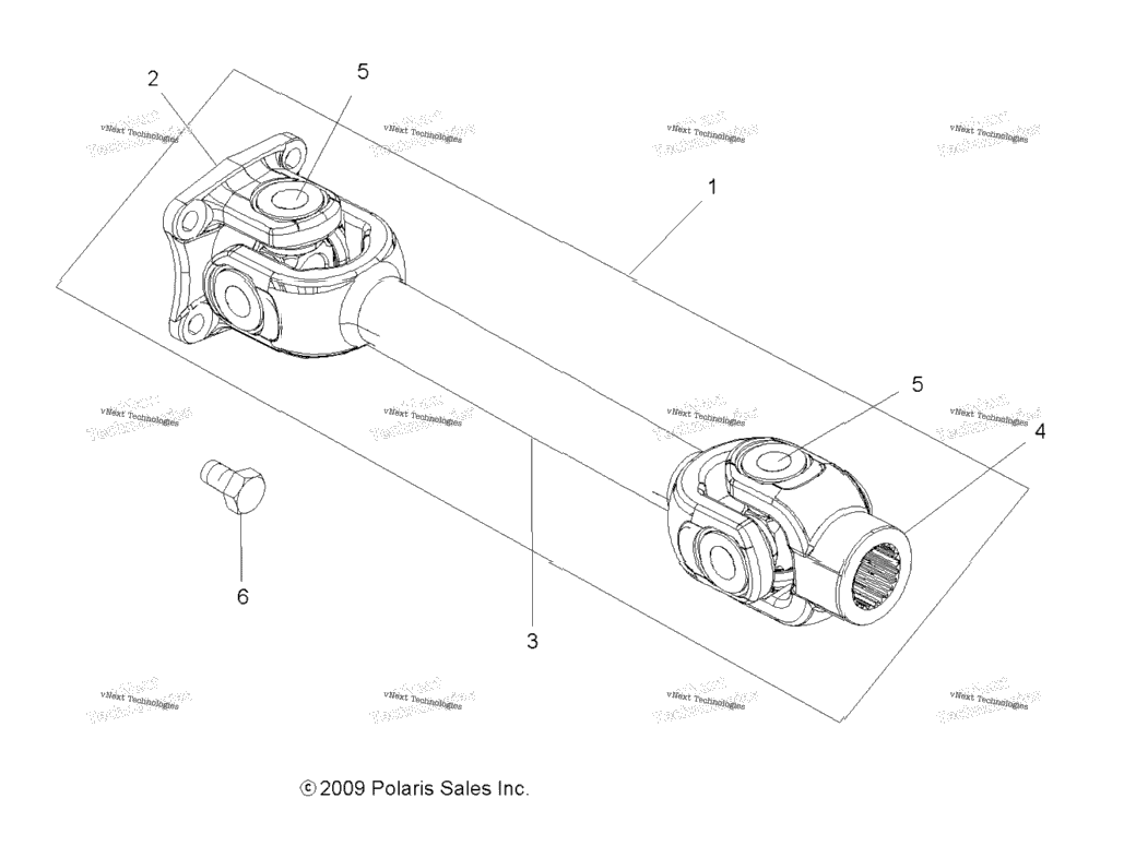 Drive Train, Prop Shaft, Rear