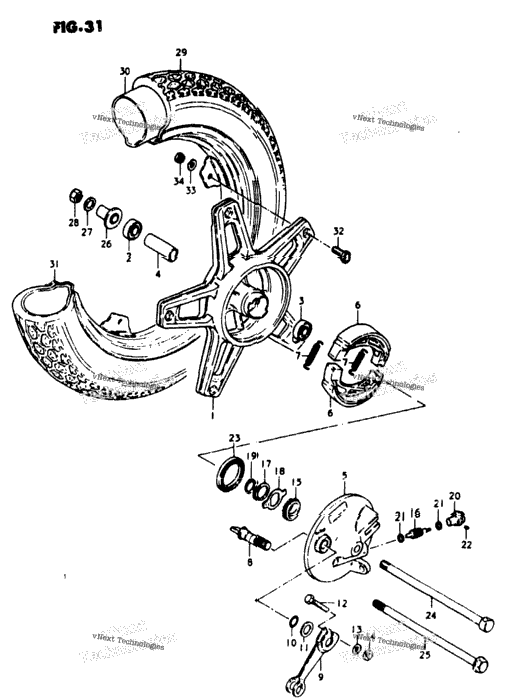 Front Wheel (Fz50n)(Fz50t -F.No.170666)