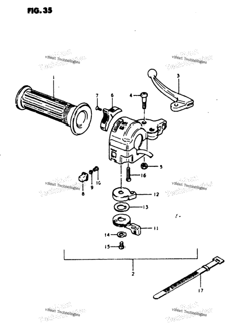 Rear Brake - Handle Switch (Fz50n