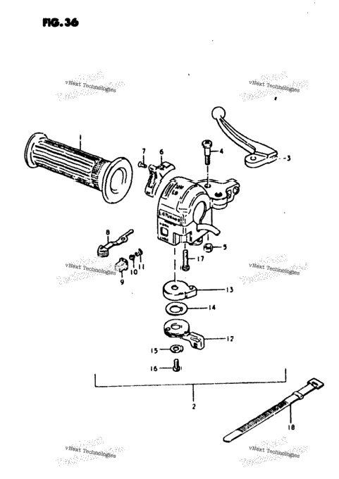 Rear Brake - Handle Switch (Fz50x)