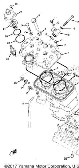 Cylinder Head - Cylinder Tz250 - Tz350