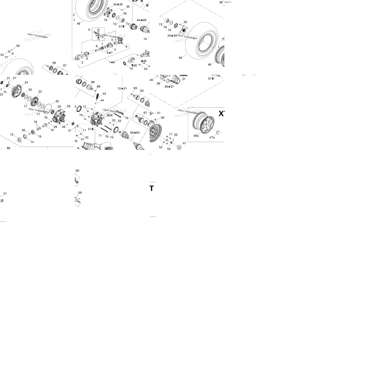 Drive System, Rear Xt