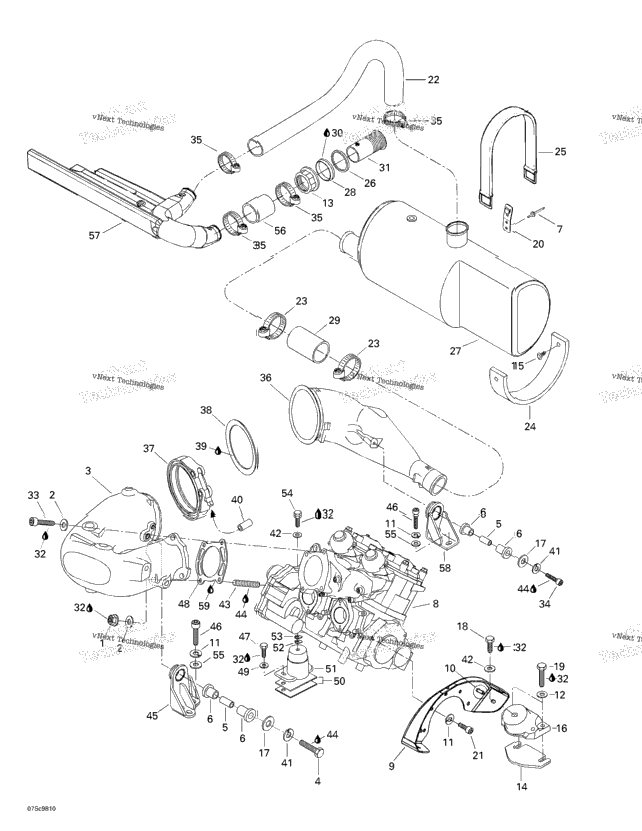 Engine Support And Muffler
