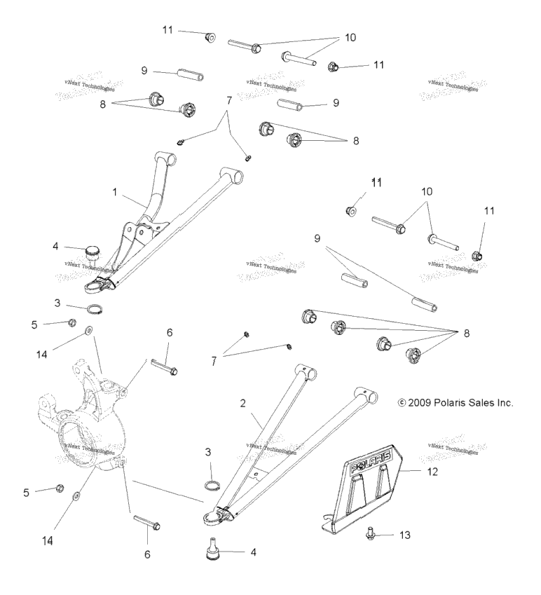 Suspension, Front Aarms
