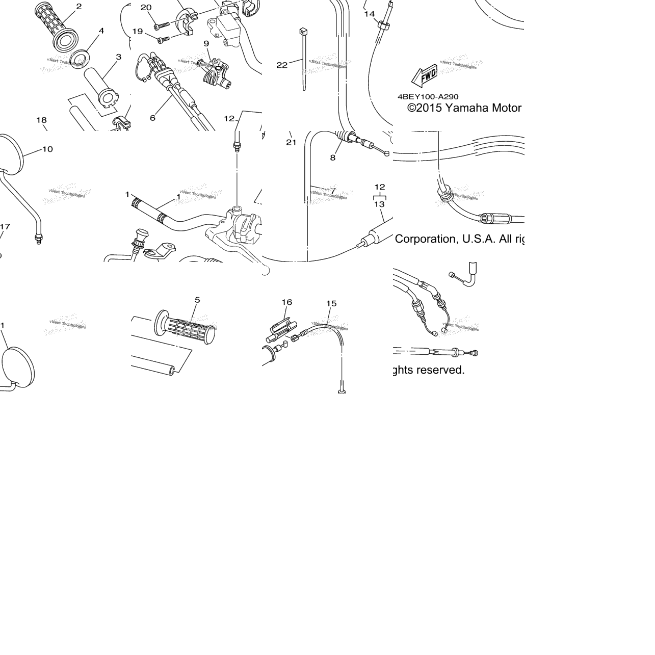 Steering Handle Cable