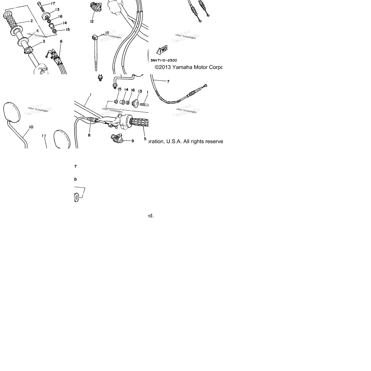 Steering Handle - Cable