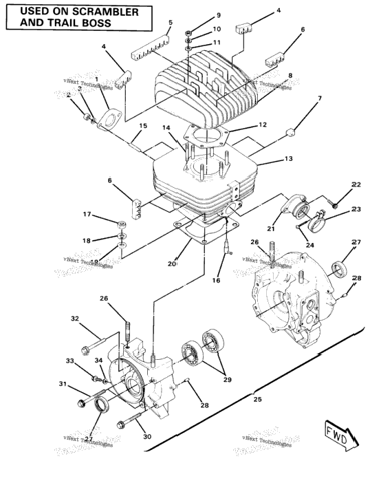 Crankcase & Cylinder Assembly