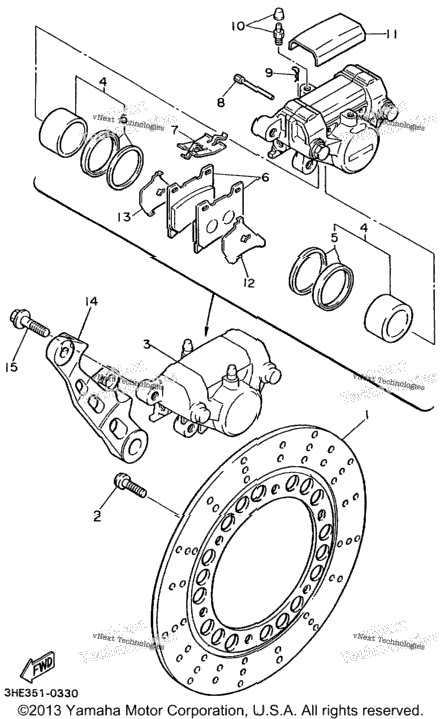 Rear Brake Caliper