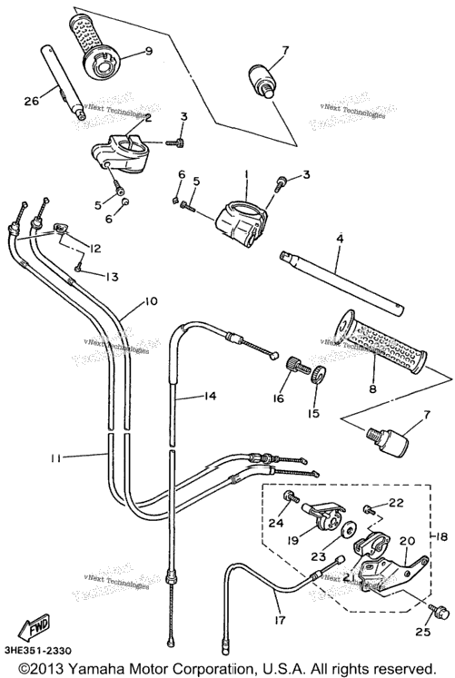 Steering Handle Cable
