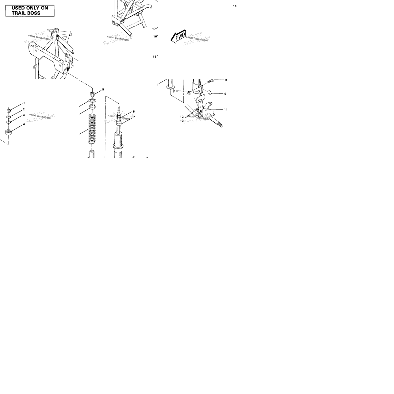 Strut Assemblytrail Boss