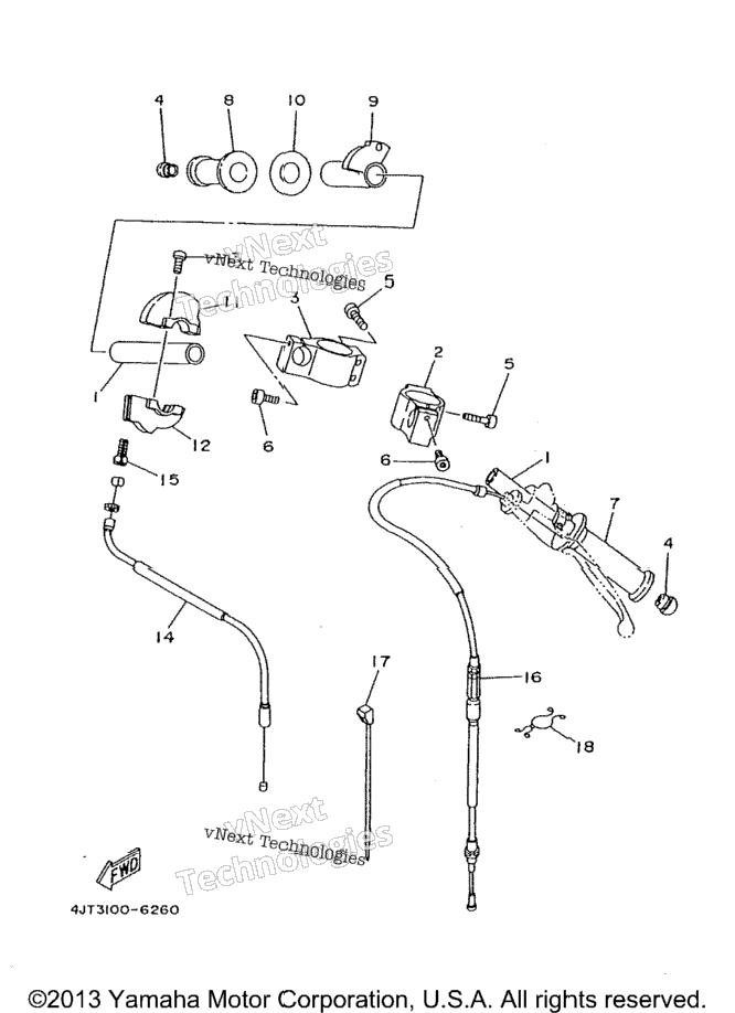 Steering Handle Cable