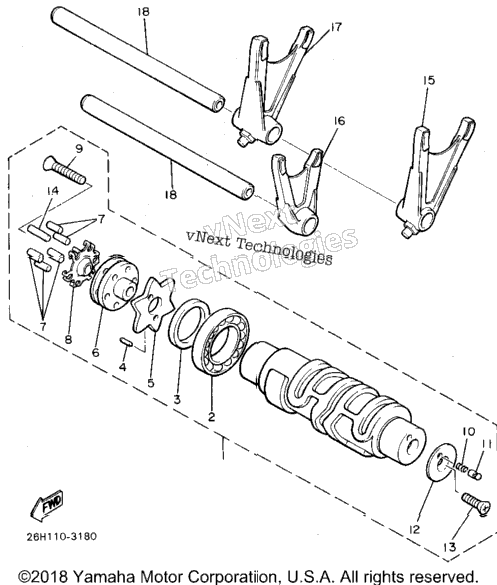 Shift Cam Fork