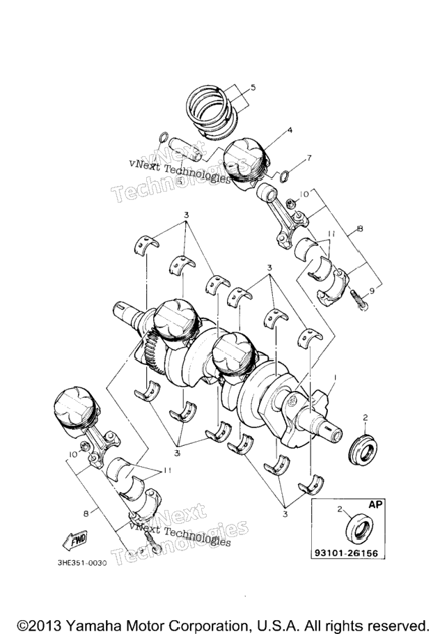 Crankshaft Piston