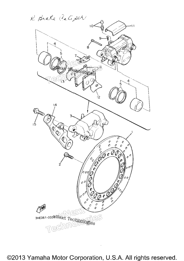 Rear Brake Caliper