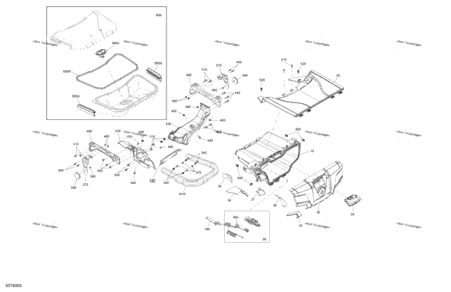 Body - Rear Storage Tray