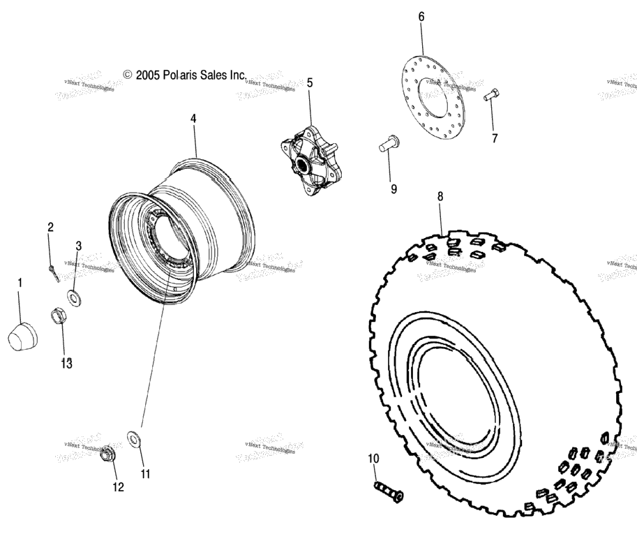 Wheel, Rear
