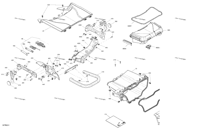 Body - Front Storage Tray