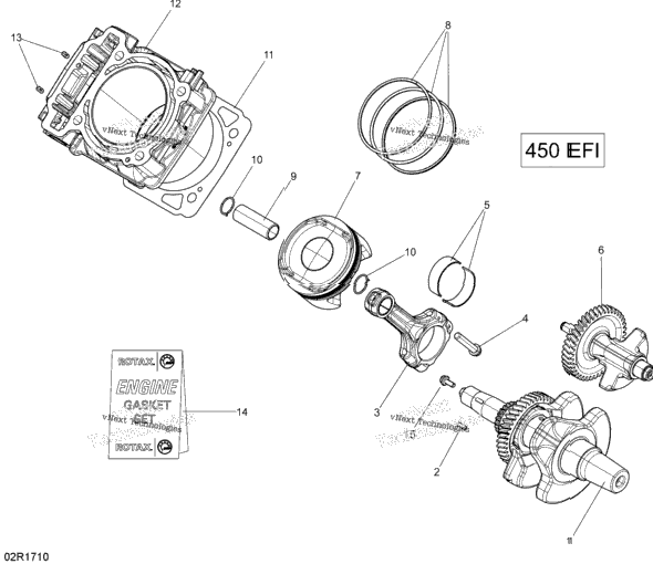 Rotax - Crankshaft And Pistons