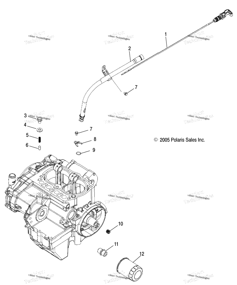 Engine, Oil Filter & Dipstick