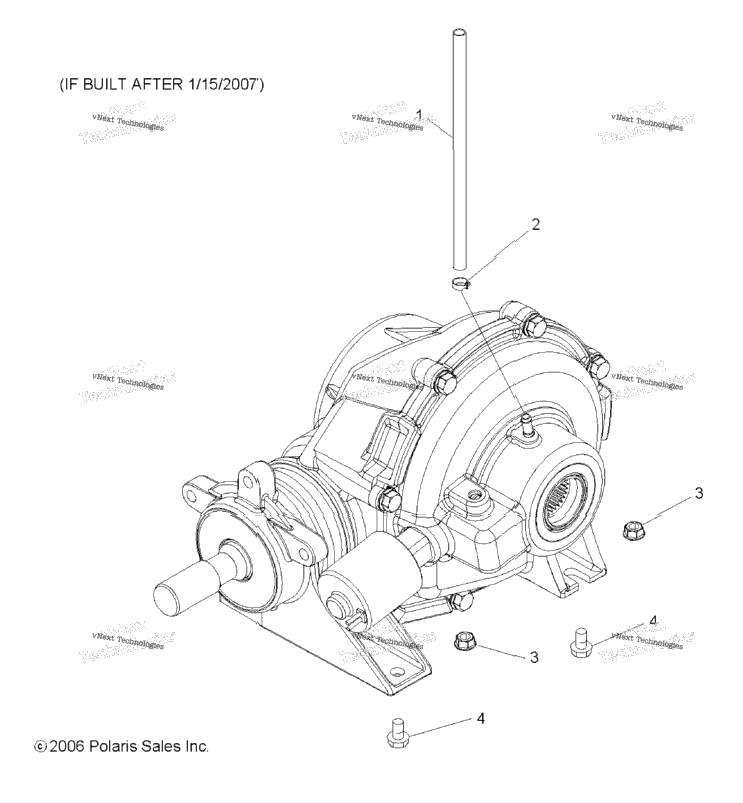 Gearcase, Mounting, Rear (49Rgrgearcasemtgrr077004x4)