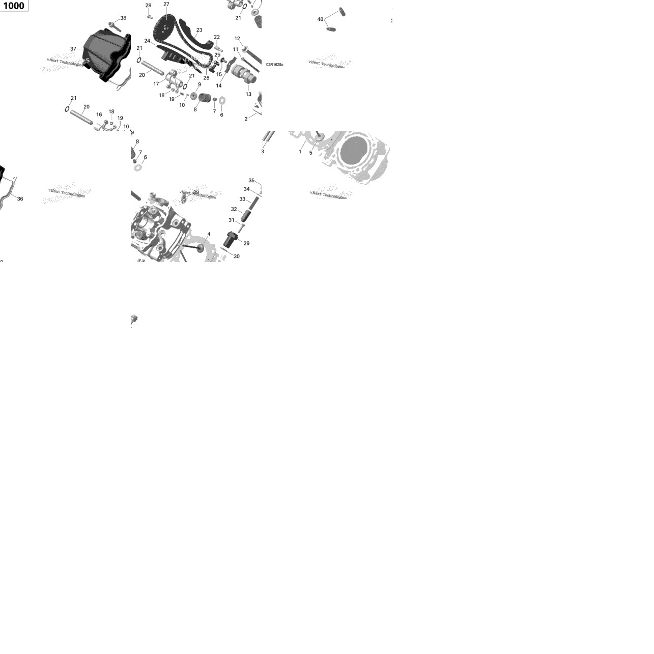 Cylinder Head, Front - 1000R Efi