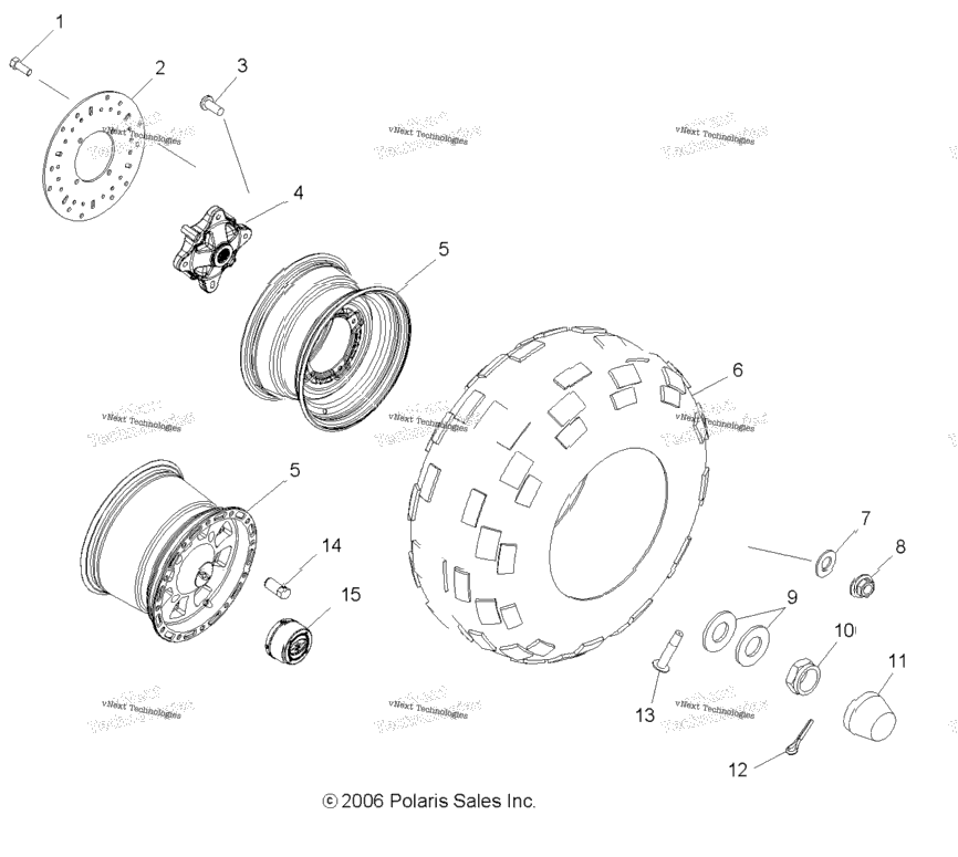 Wheel, Rear