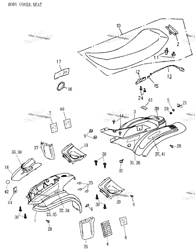 Body Cover, Seat