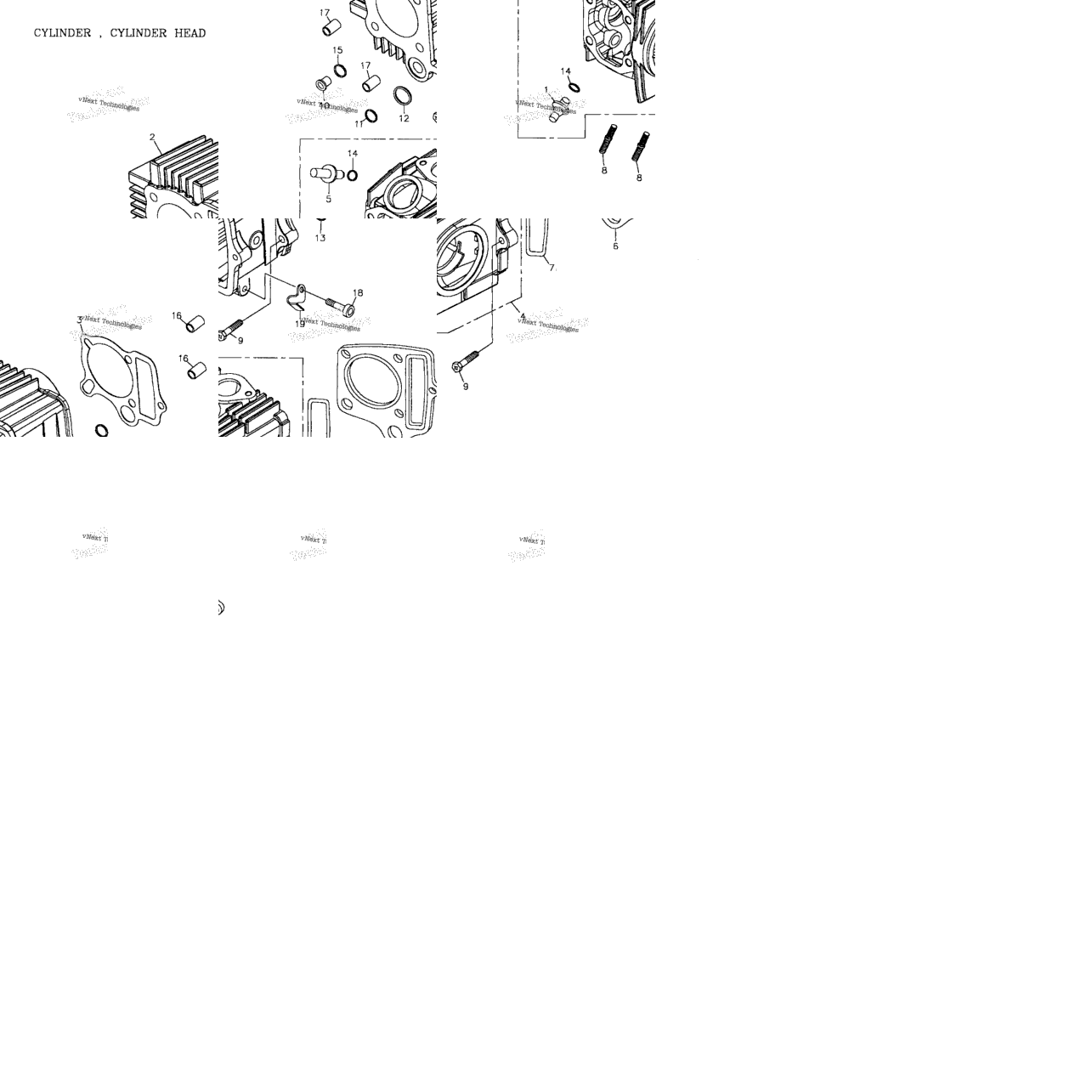 Cylinder, Cylinder Head