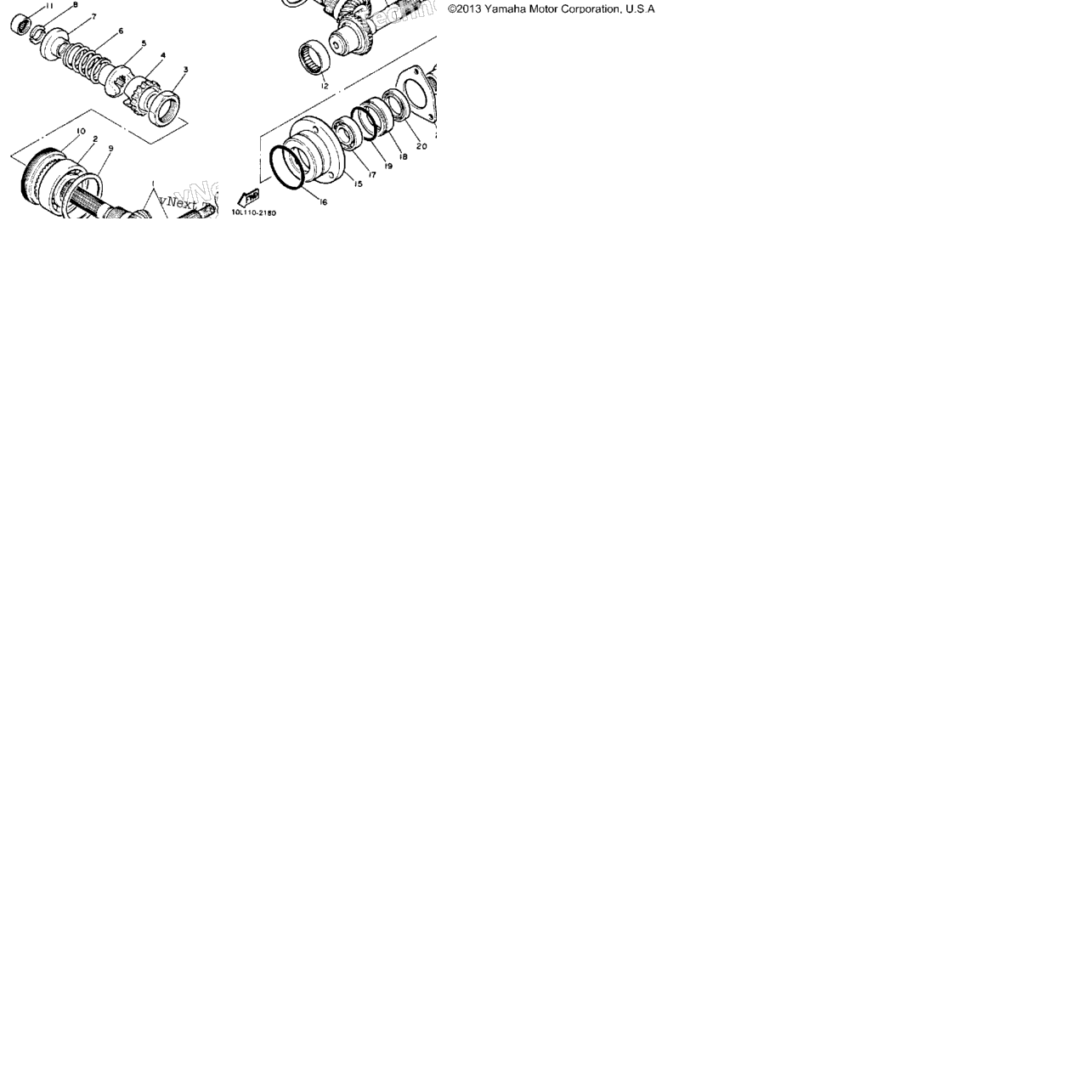 Middle Drive Gear