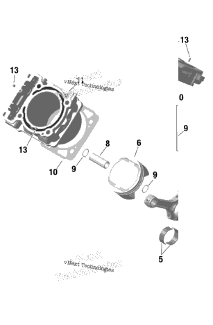 Rotax - Crankshaft, Pistons And Cylinder