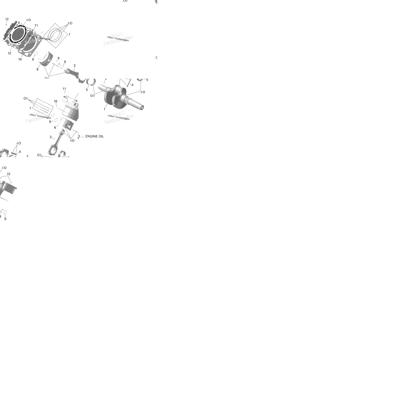 Rotax - Crankshaft, Piston And Cylinder