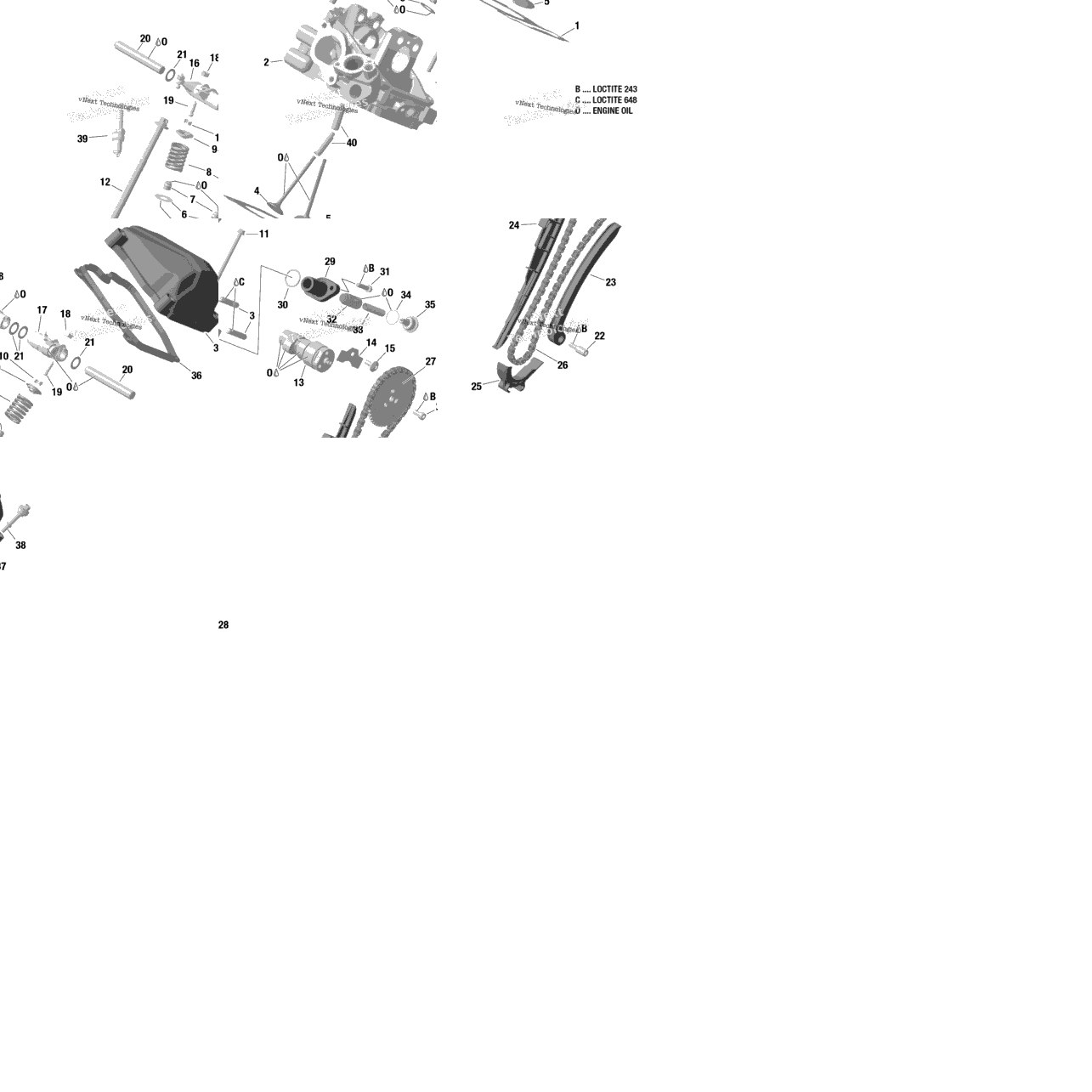 Rotax - Cylinder Head, Rear