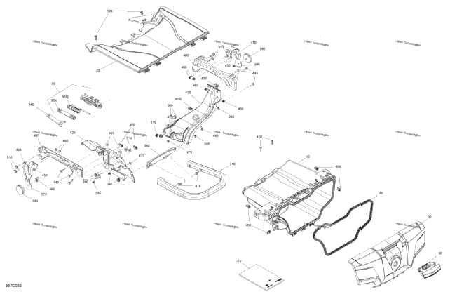 Body - Front Storage Tray