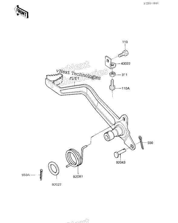 Brake Pedal ('85 A2)