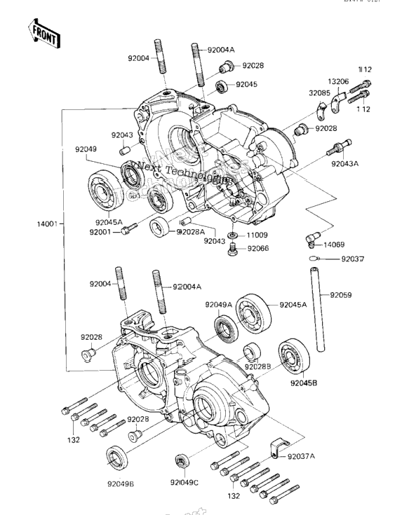 Crankcase ('84 A1)