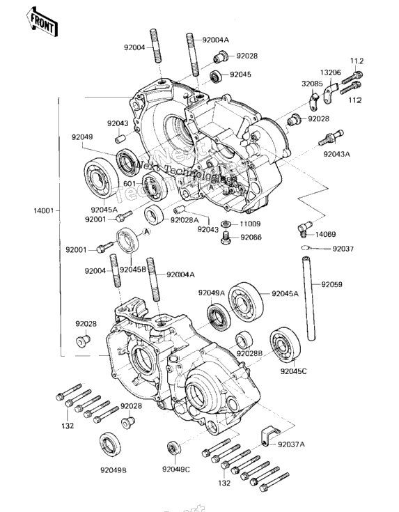 Crankcase ('85 A2)