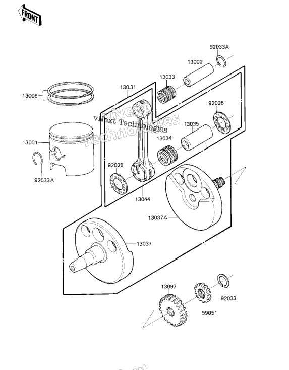 Crankshaft/Piston ('84 A1)