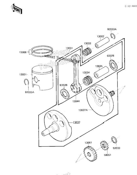 Crankshaft/Piston ('85 A2)